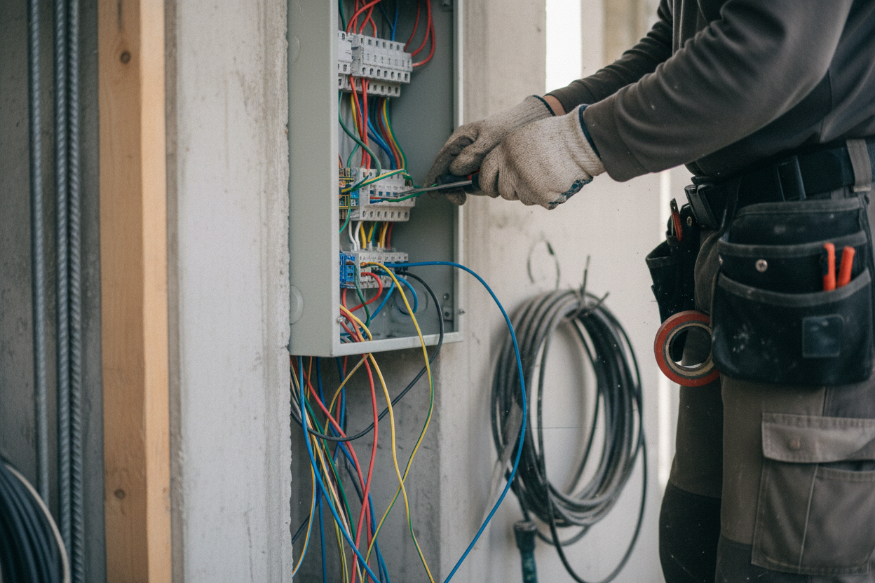 Électricité sur chantier